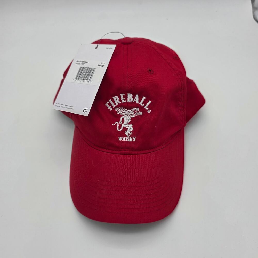 Nike Heritage 86 Dri-FIT Fireball Whisky Red Adjustable Strapback Hat Cap